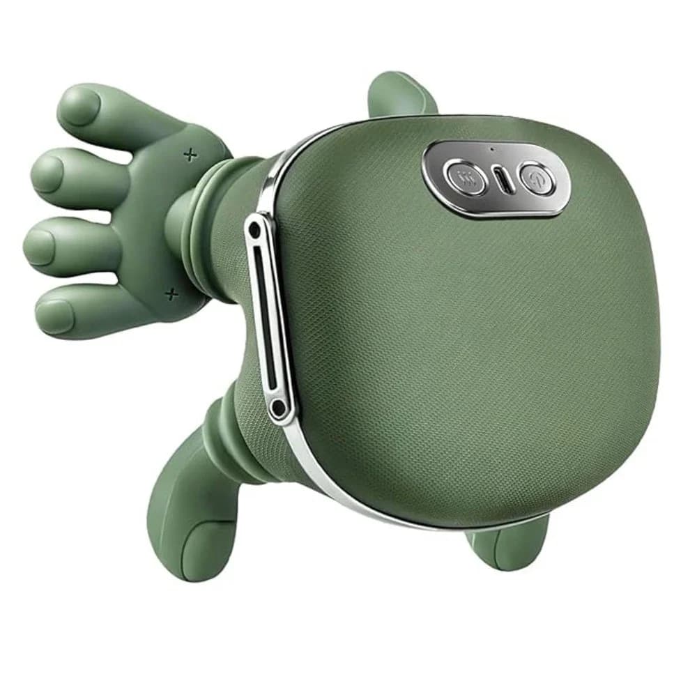 Detail of the soft silicone kneading fingers